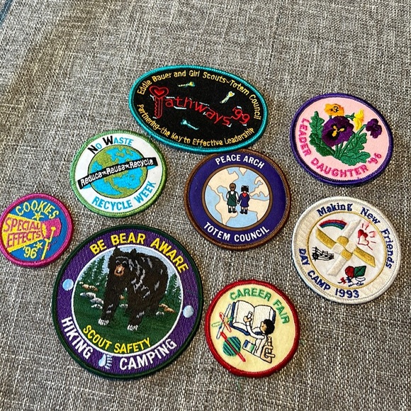 Boy Scout Girl Scout merit badges patches vintage - Picture 1 of 11